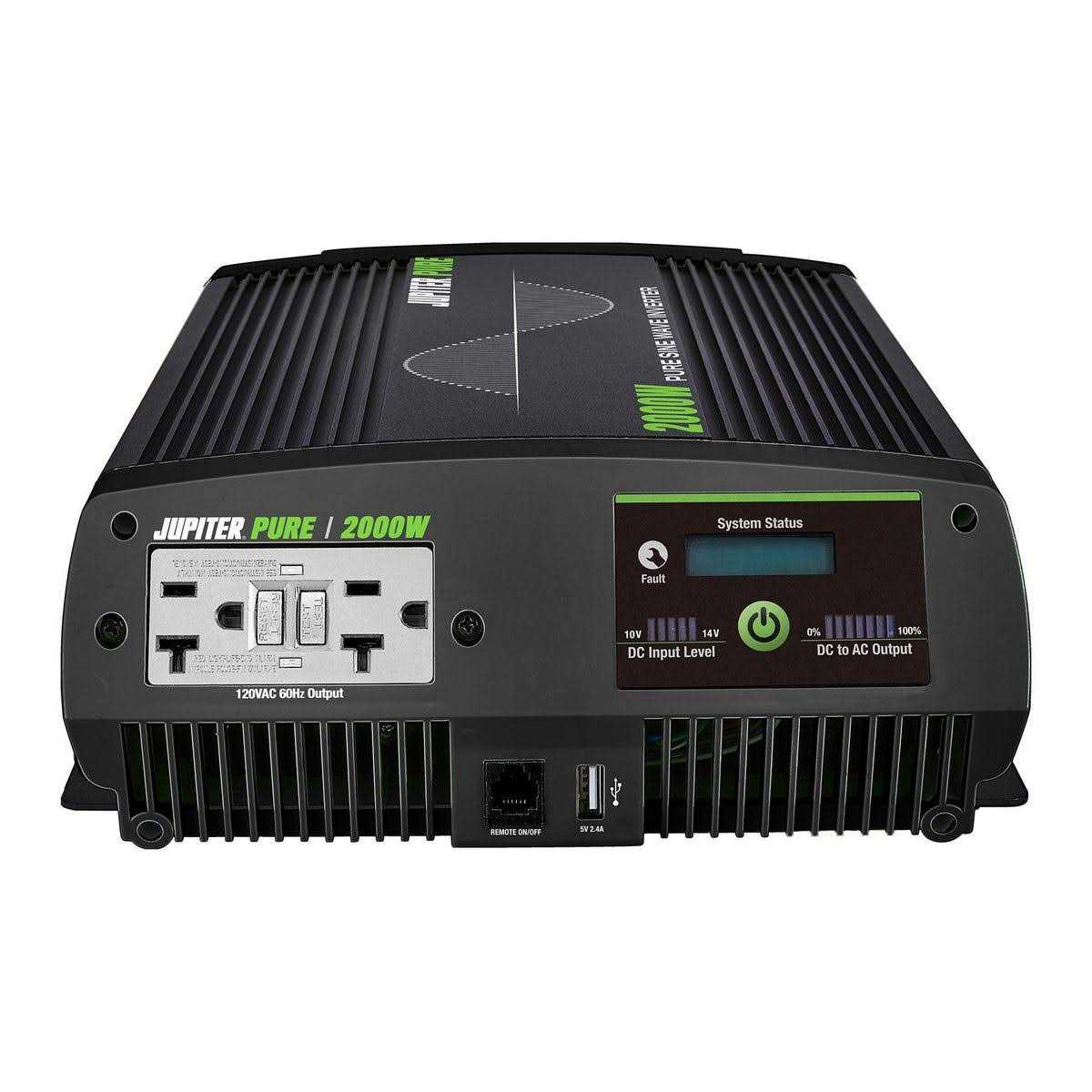 Jupiter Pure 2000 Watt Continuous/4000 Watt Peak Pure Sine Wave Power Inverter