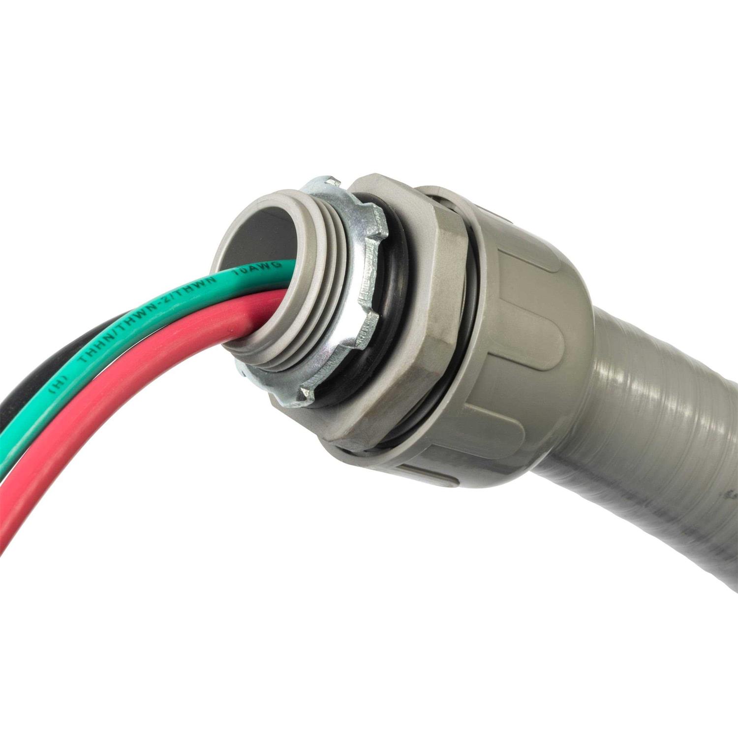 Bergen Industries BACWNM863 3/4 in. X 6 ft. 8/2 and 10/1 Non-Metallic Flexible Liquidtight A/C Electrical Whip - Image 4