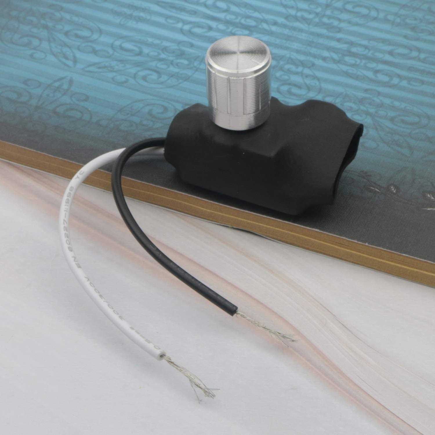 3A Dimmer Switch Dimmer Rotary Switch with Aluminum Knob for Table Lamp - Image 4