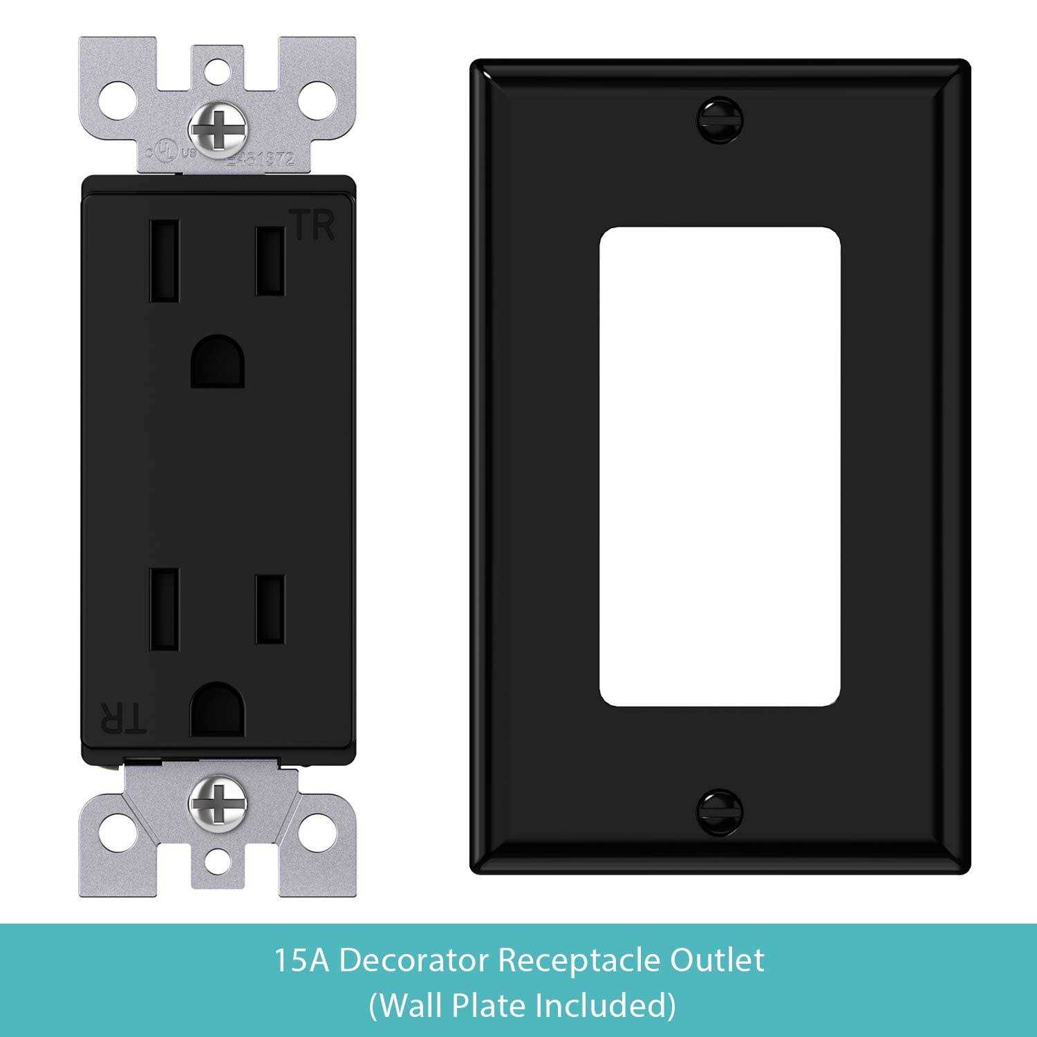 WEBANG Decorator Electrical Wall Outlet Tamper-Resistant Duplex Receptacle - Image 3