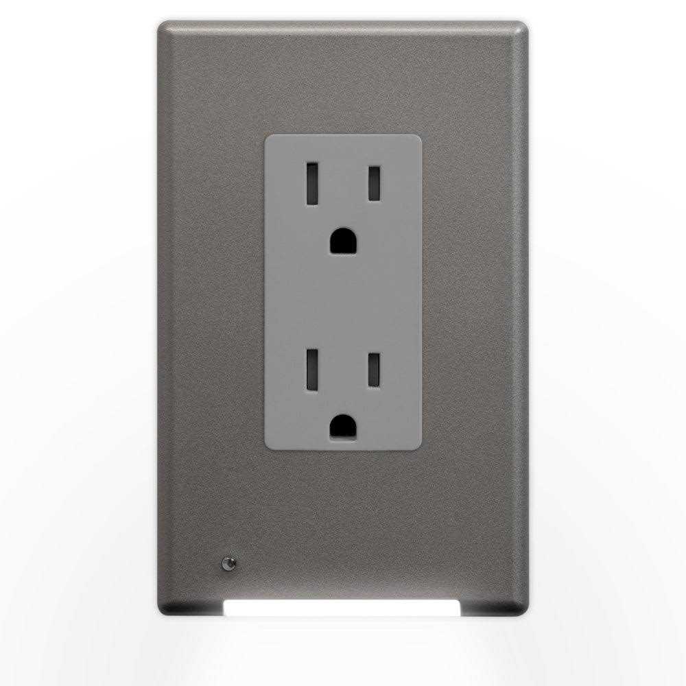 Westek LumiCover White 1-Gang Plastic Duplex Nightlight Wall Plate - Image 5