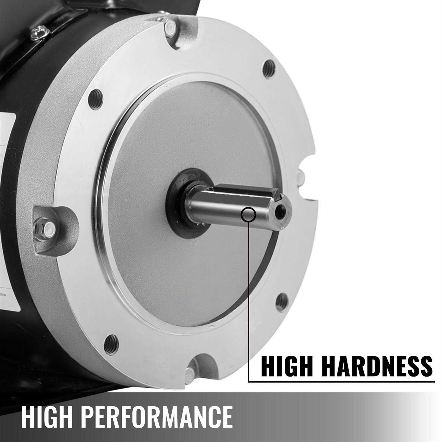 VEVOR 1.5 Hp Electric Motor 56C Frame Single Phase Tefc 115/230 V 141556C DJS141556C0000001V6 - Image 4