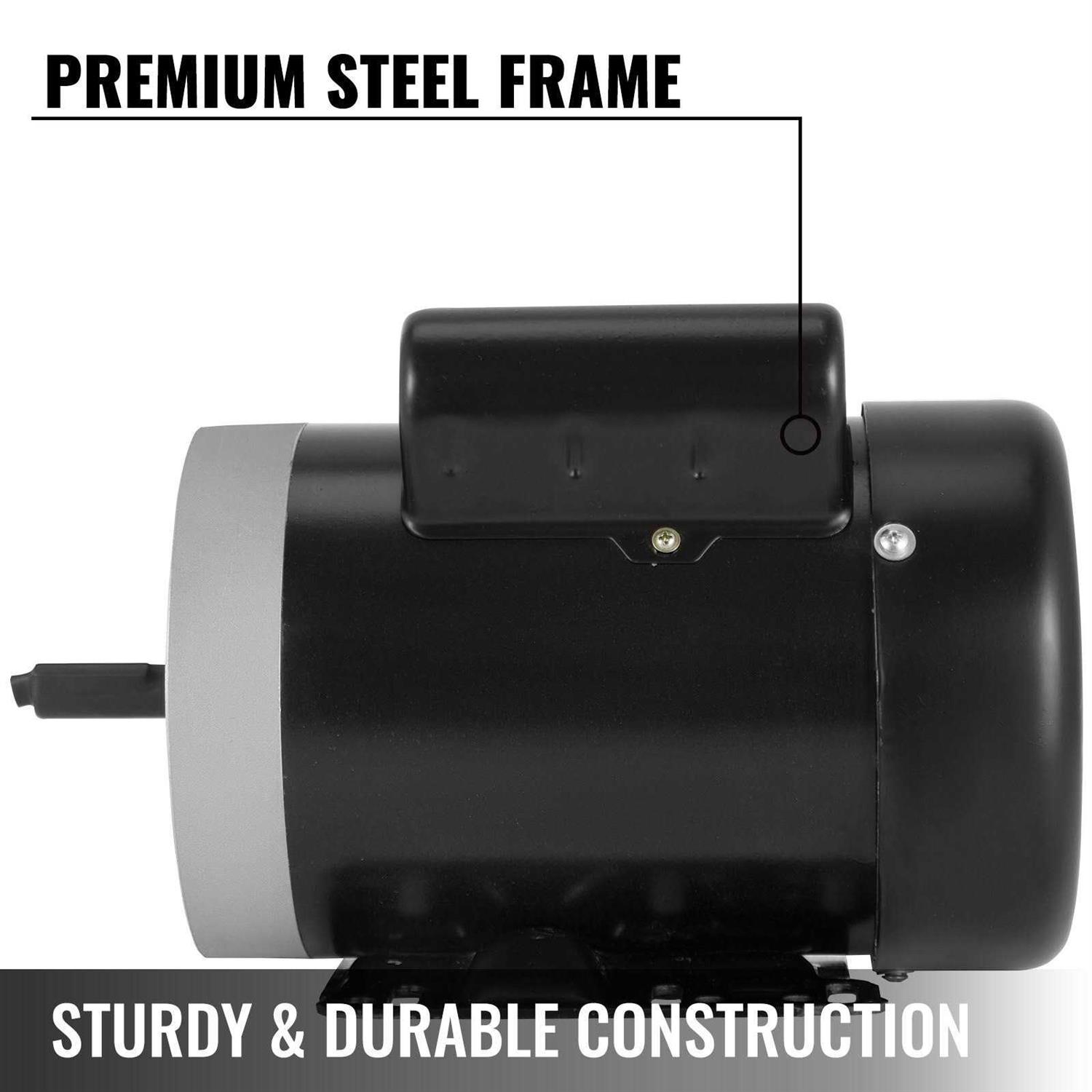 VEVOR 1Hp Electric Motor 120156C Single Phase 56C Frame TEFC 115230V 3600RPM JLDJ120156C360001V6 - Image 4