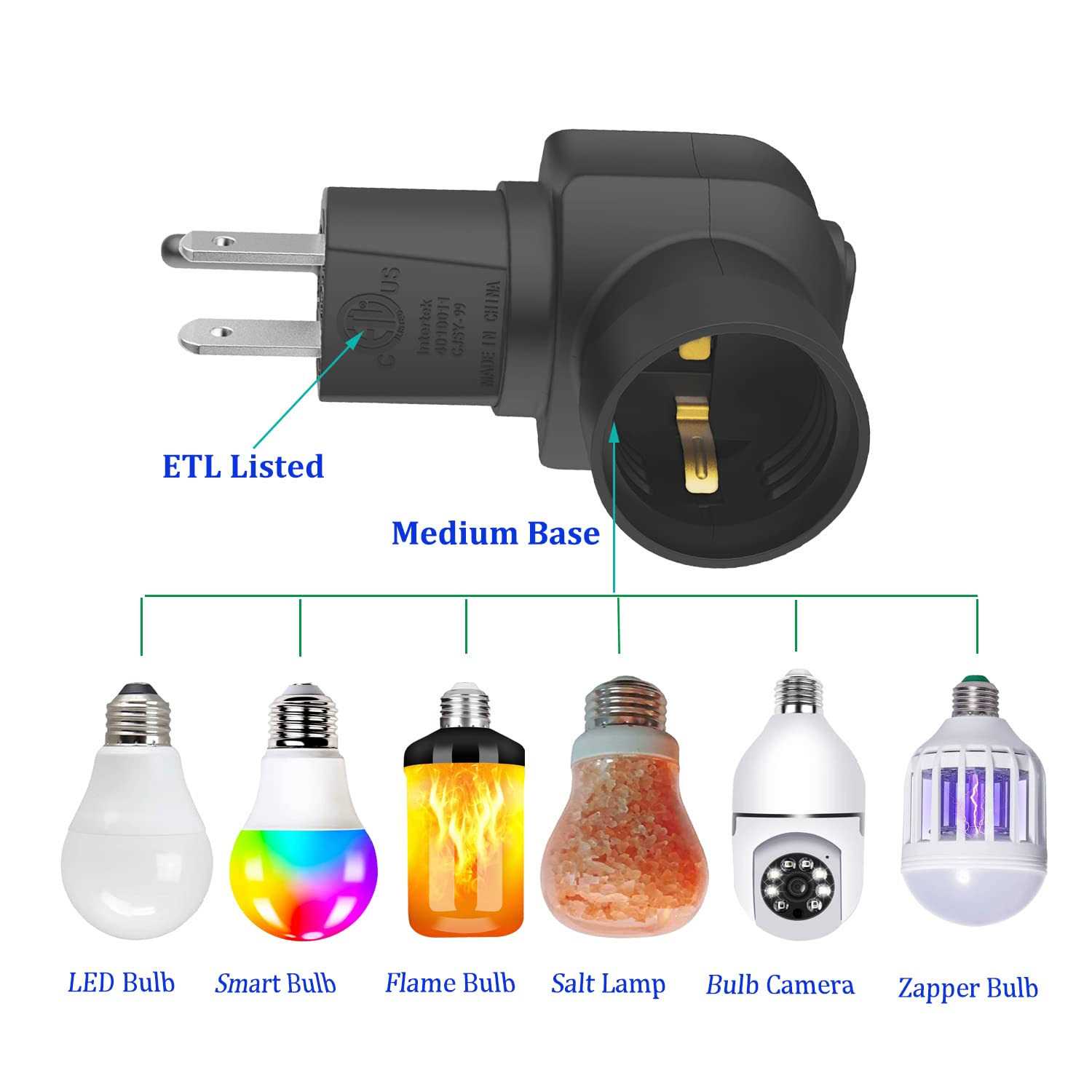 borju plug in light socket outlet to socket adapter - Image 5