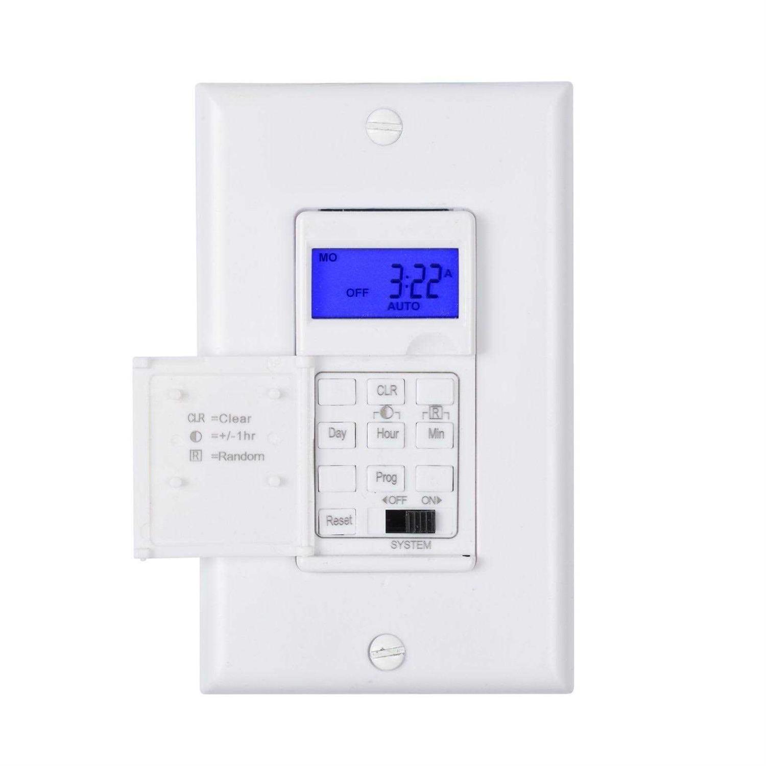 BN-LINK 7 Day Programmable In-Wall Timer Switch for Lights, fans and Motors, Single Pole and 3 Way Both Use - Image 3