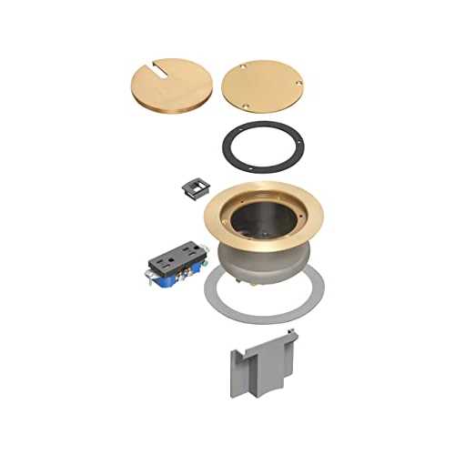Arlington FLBC4580 Recessed Power and Data Round Floor Box for Existing or New Concrete Floor Boxes (Fits in Most 4.5 Inside Diameter Round PVC - Image 3