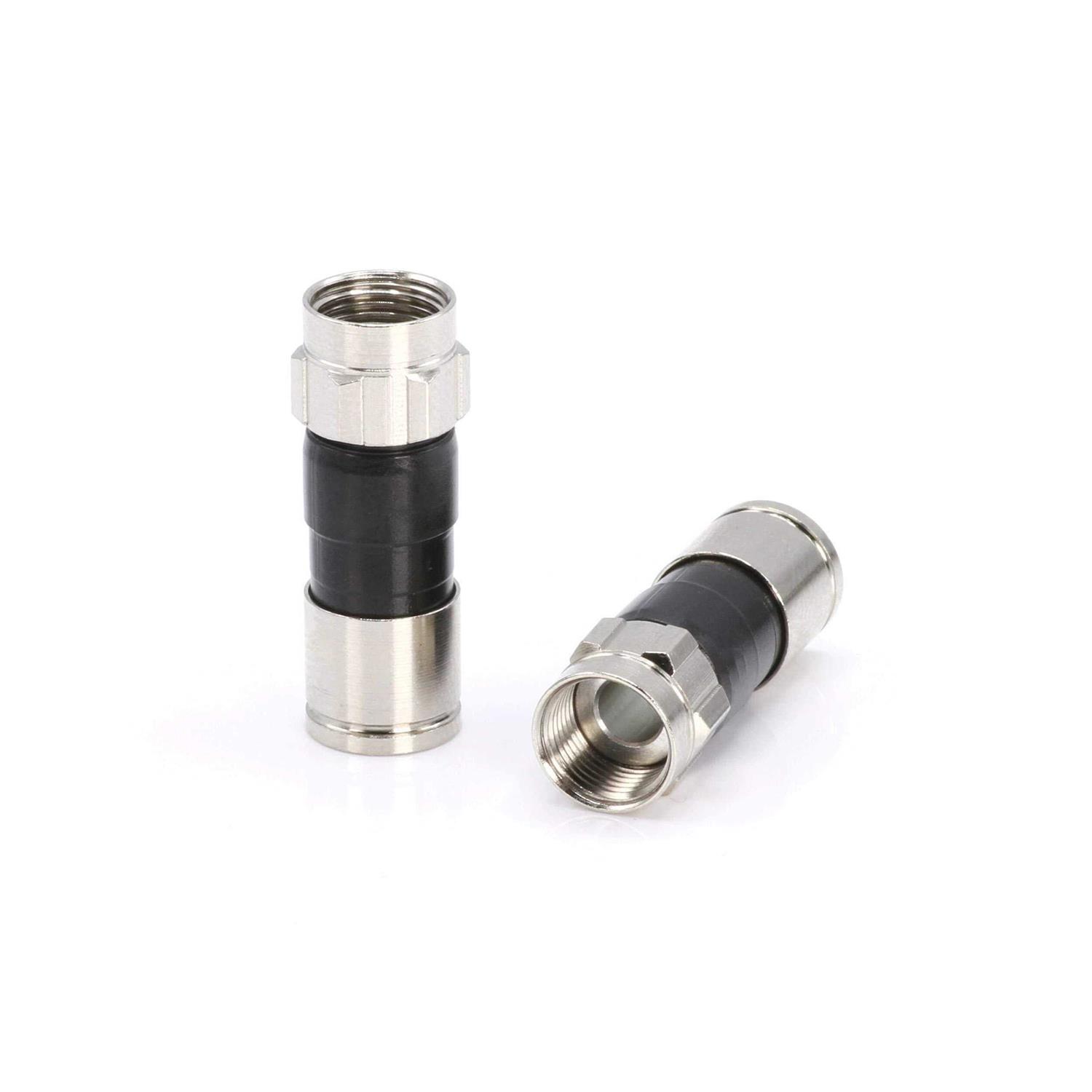The Cimple Co Coaxial Cable Compression Fitting Connector for Rg59 Coax Cable