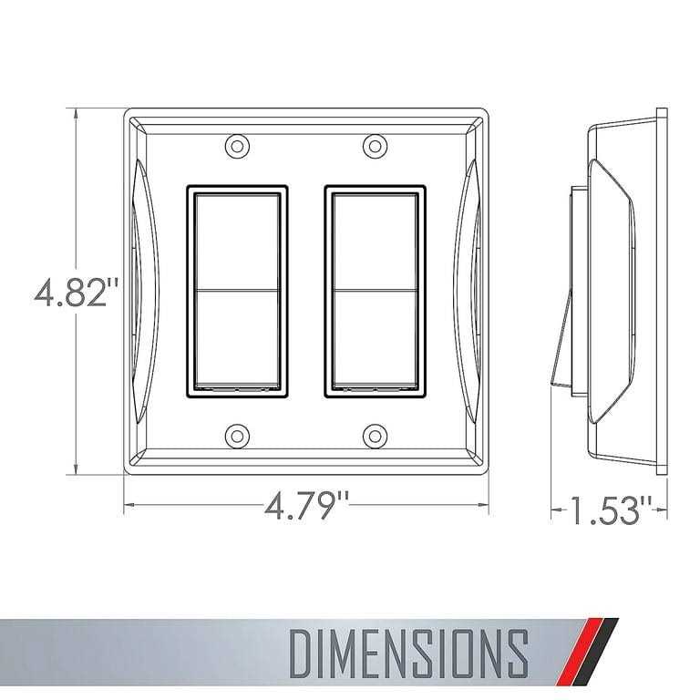 Bell 2-Gang Weatherproof Decorator Cover 5127-0 - Image 3
