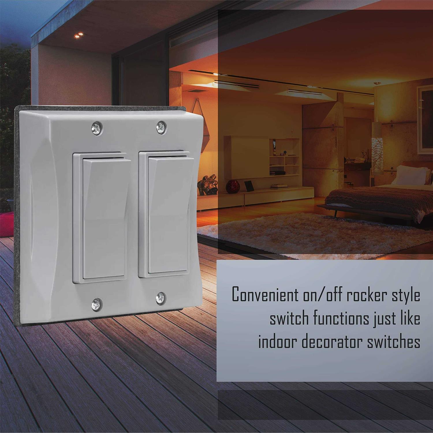 Bell 2-Gang Weatherproof Decorator Cover 5127-0 - Image 4