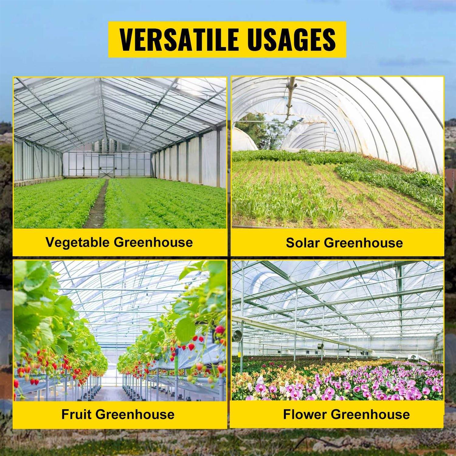 VEVOR Greenhouse Roll Up Motor 100W DC 24V 3.2 RPM Waterproof Aluminum Alloy Electric Greenhouse Frame Shed - Image 5