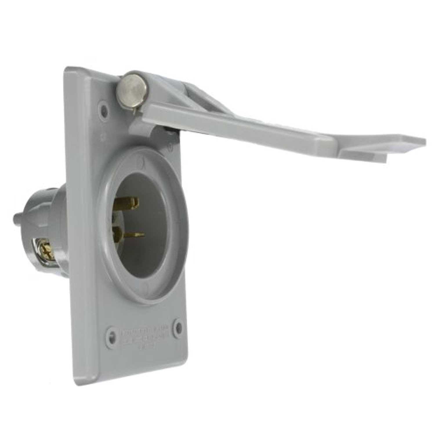 Leviton 5478 CWP 20 Amp 250 Volt Power Inlet Receptacle 5478-CWP