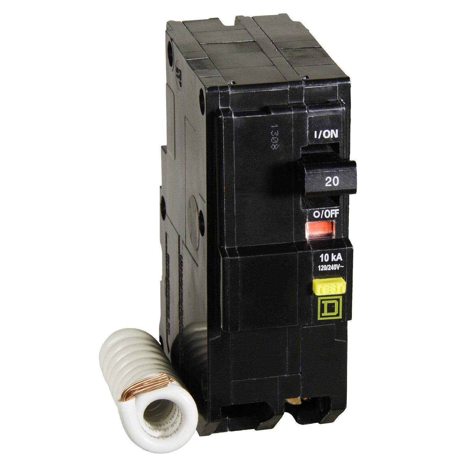 Square D QO 2-Pole GFCI Breaker 20