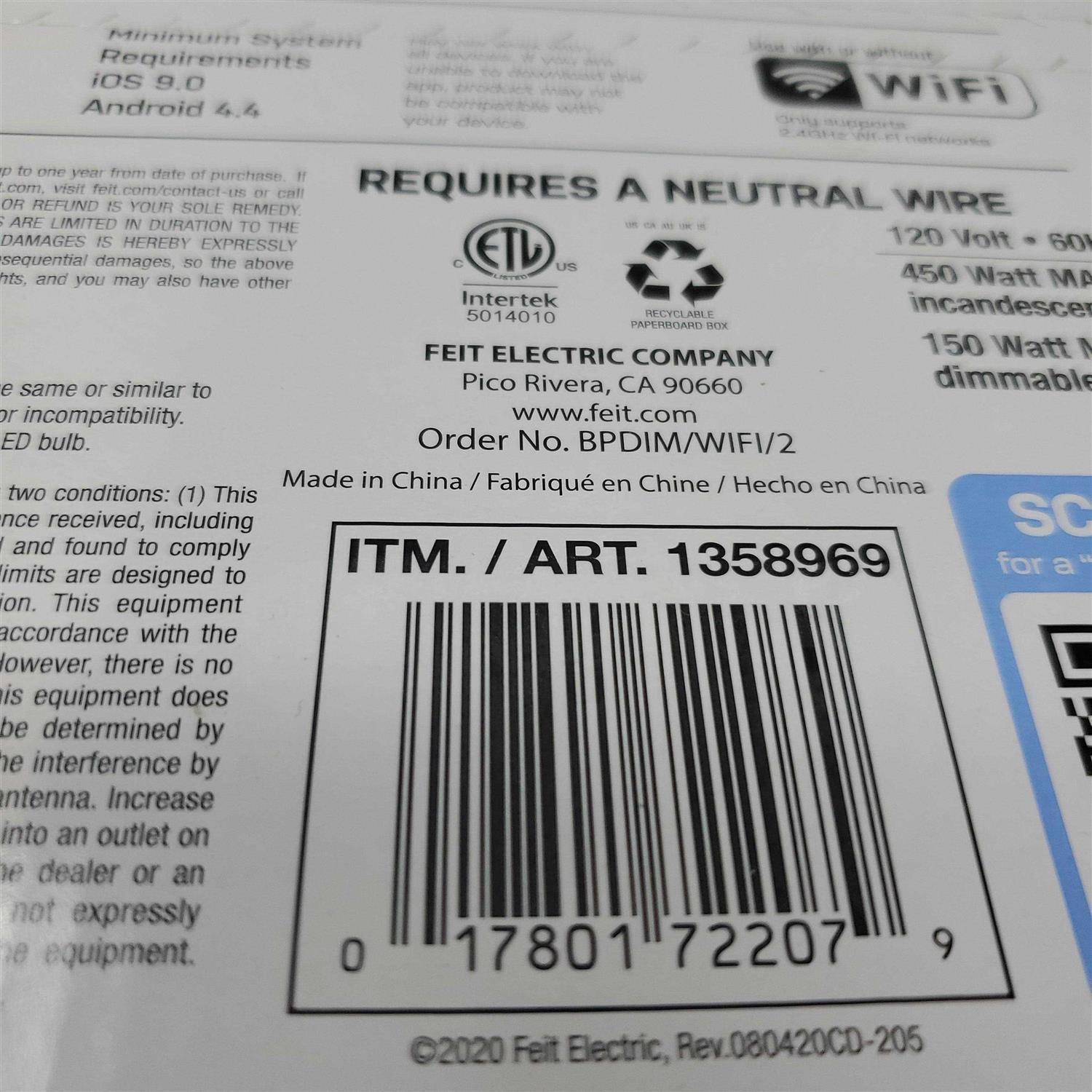 Feit Electric 3-Way Single Pole Switch Wi-Fi Smart Dimmer - Image 5