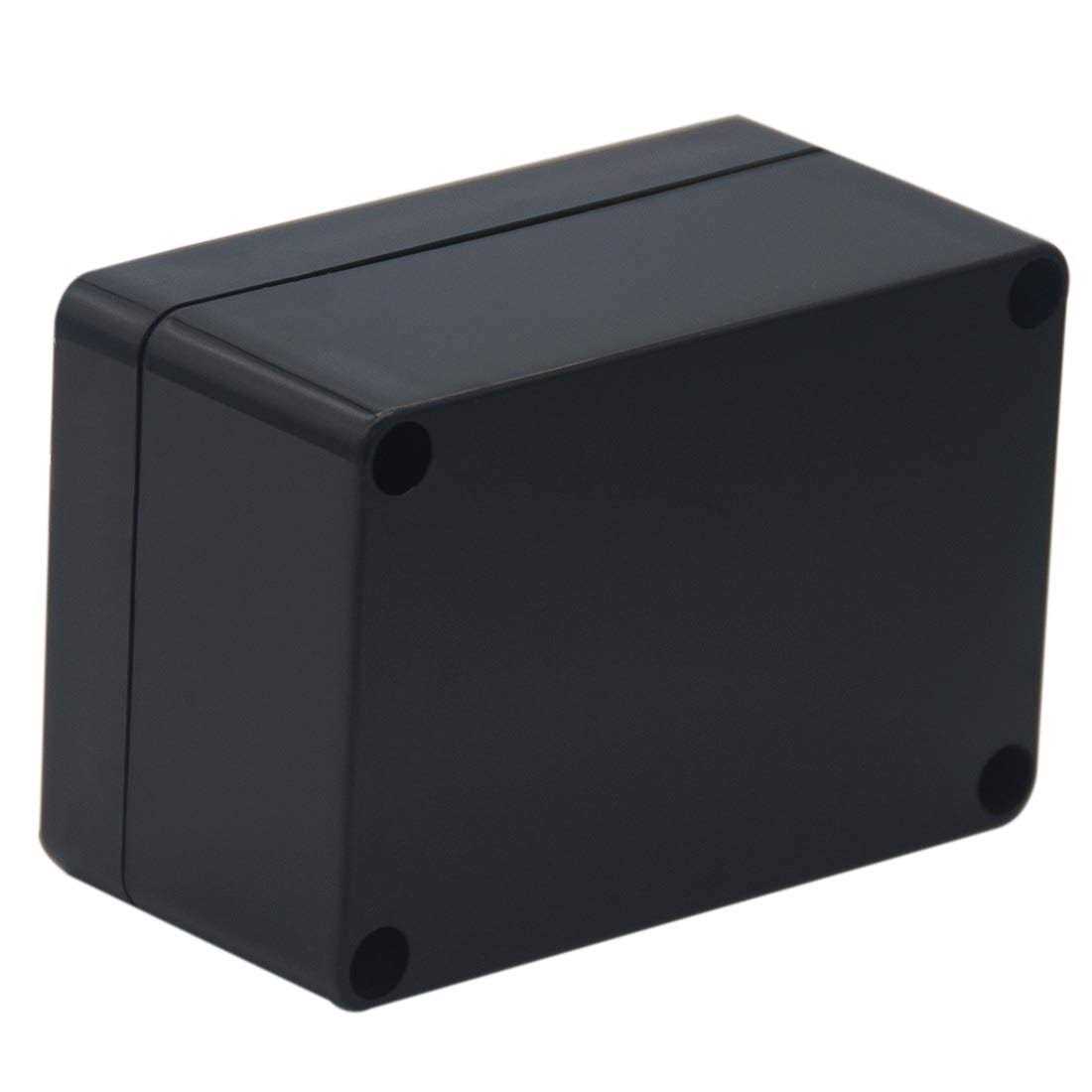 Raculety 2 Pack Project Box Ip65 Waterproof Junction Box Abs Plastic Black Electrical Boxes Diy Electronic Project Case Power Enclosure - Image 2
