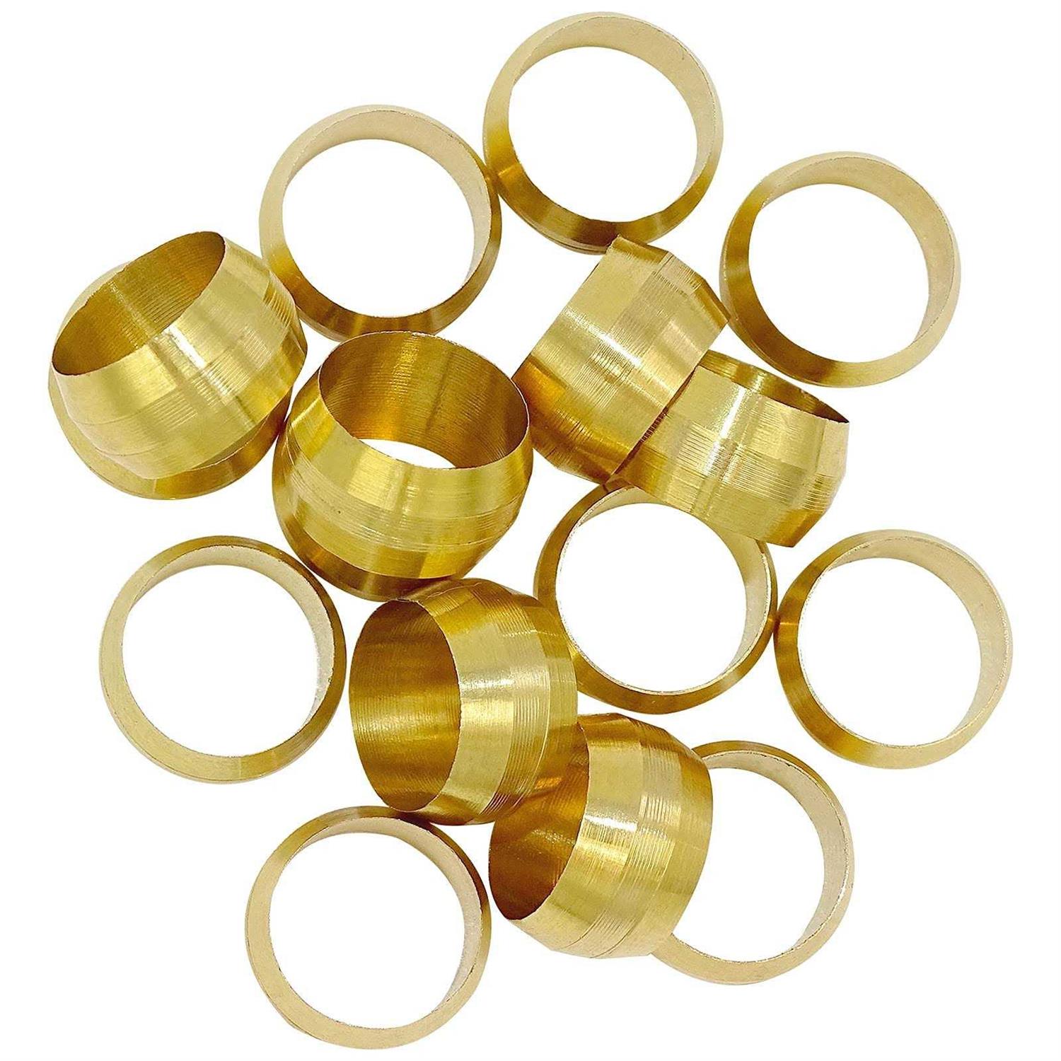 200PCS Brass Compression Fitting Ferrule Sleeve - Image 5