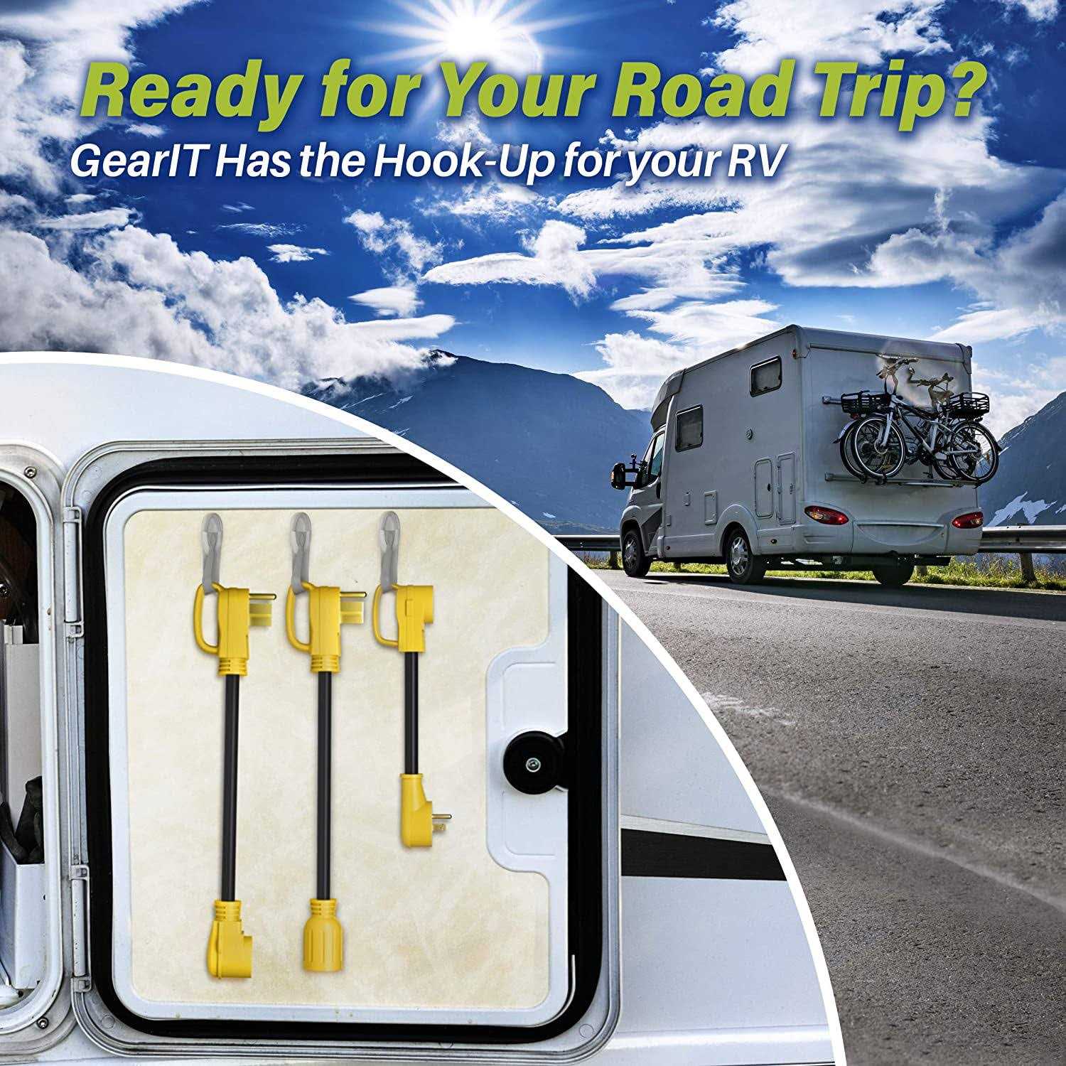 GearIT 50 Amp to 30 Amp 4-Prongs Locking Generator Transfer Switch Adapter Cord - Image 3