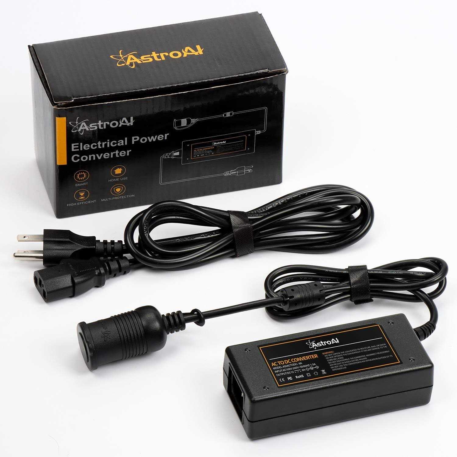 Astroai 15a/110v to 12V DC AC to DC Converter - Image 3