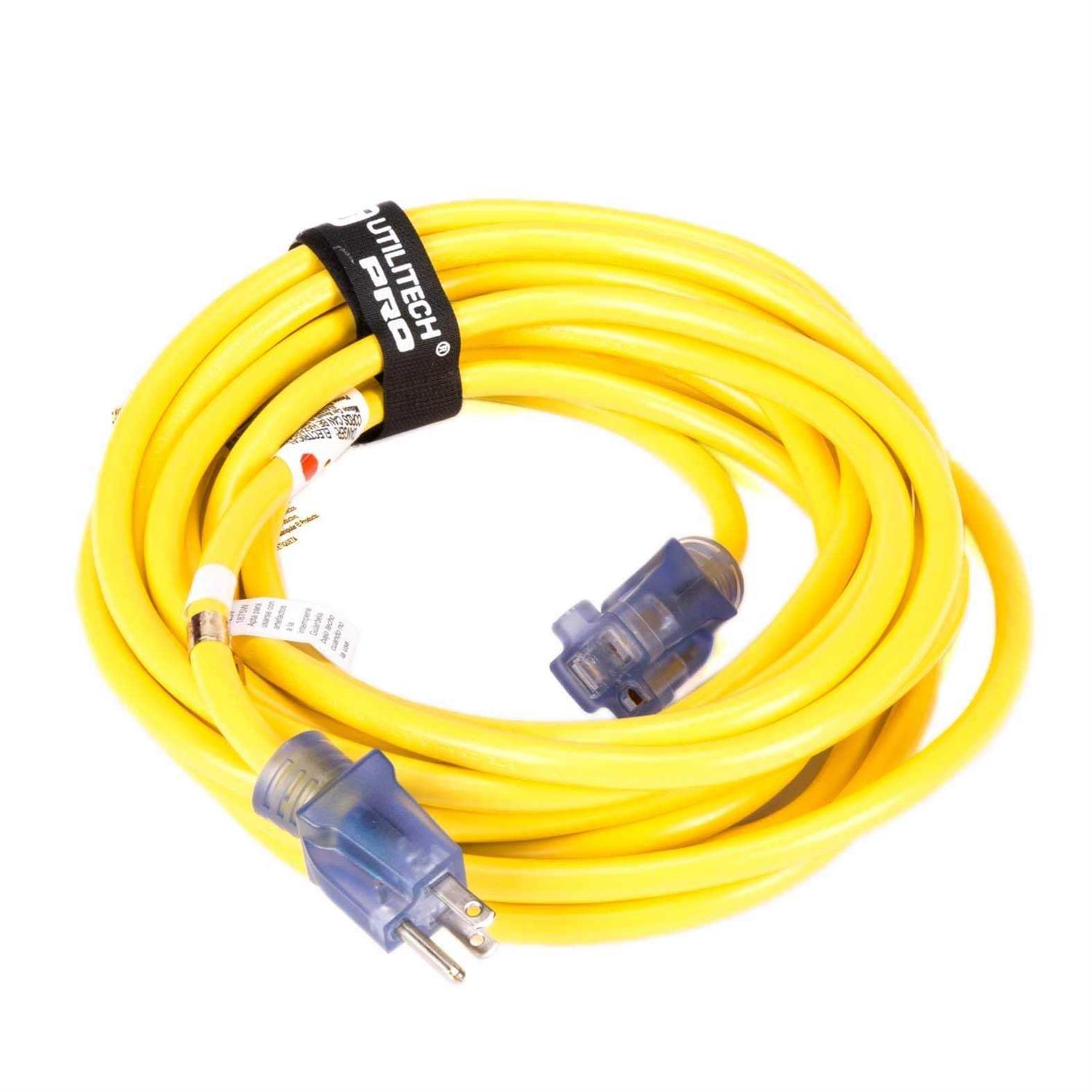 Utilitech 25-ft 12 / 3-Prong Outdoor Sjtw Heavy Duty Lighted Extension Cord UTP511825 - Image 3