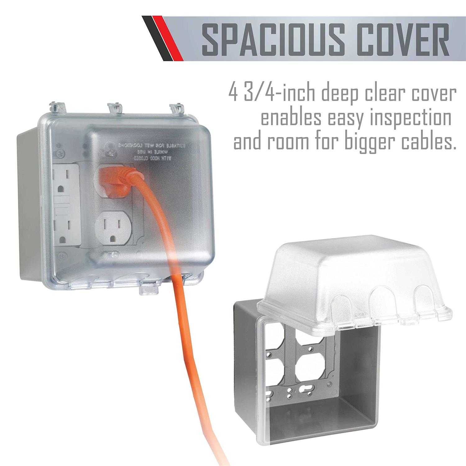 Taymac MM7440C 2-Gang Weatherproof In-Use Cover - Image 2