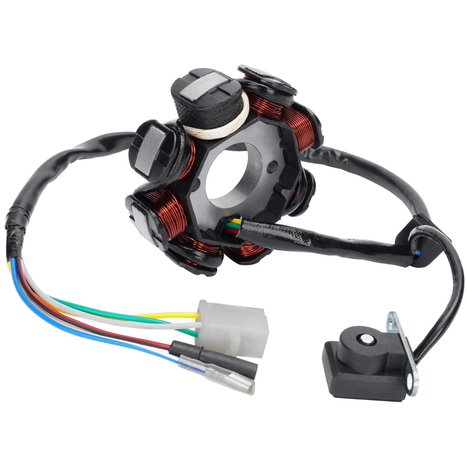 Weiyingsi Ignition Stator Magneto 8 Coil 5 Wires Replacement for GY6 50CC 60CC 80CC ATV scooter TAOTAO Paliden 150cc scooter - Image 5