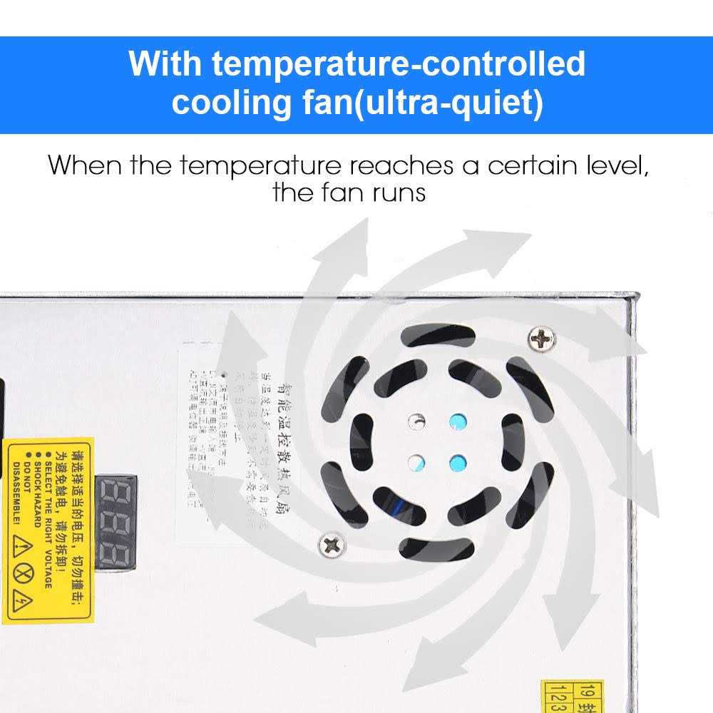 Titoe Adjustable Dc Power Voltage Converter Ac 110V-220V to Dc 0-48V Module Switching Power Supply Digital Display 480W Voltage Regulator Transformer - Image 4