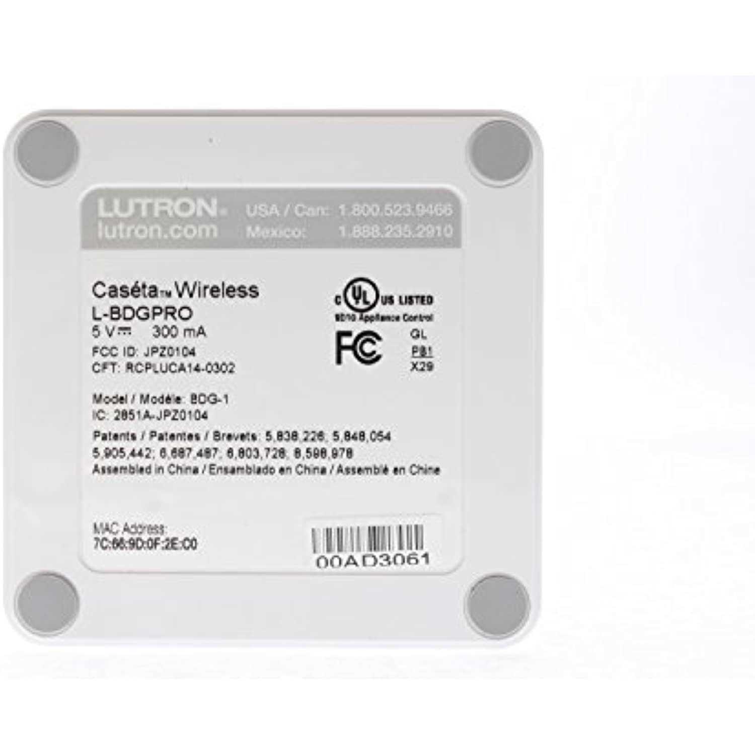 Lutron L-BDGPRO2-WH Pro Bridge White - Image 3