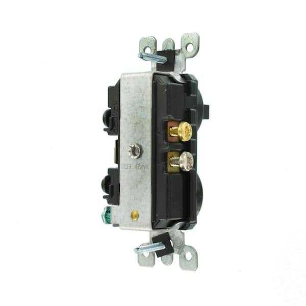 Leviton 5335-I Combination Toggle Switch / Duplex Receptacle - Image 2