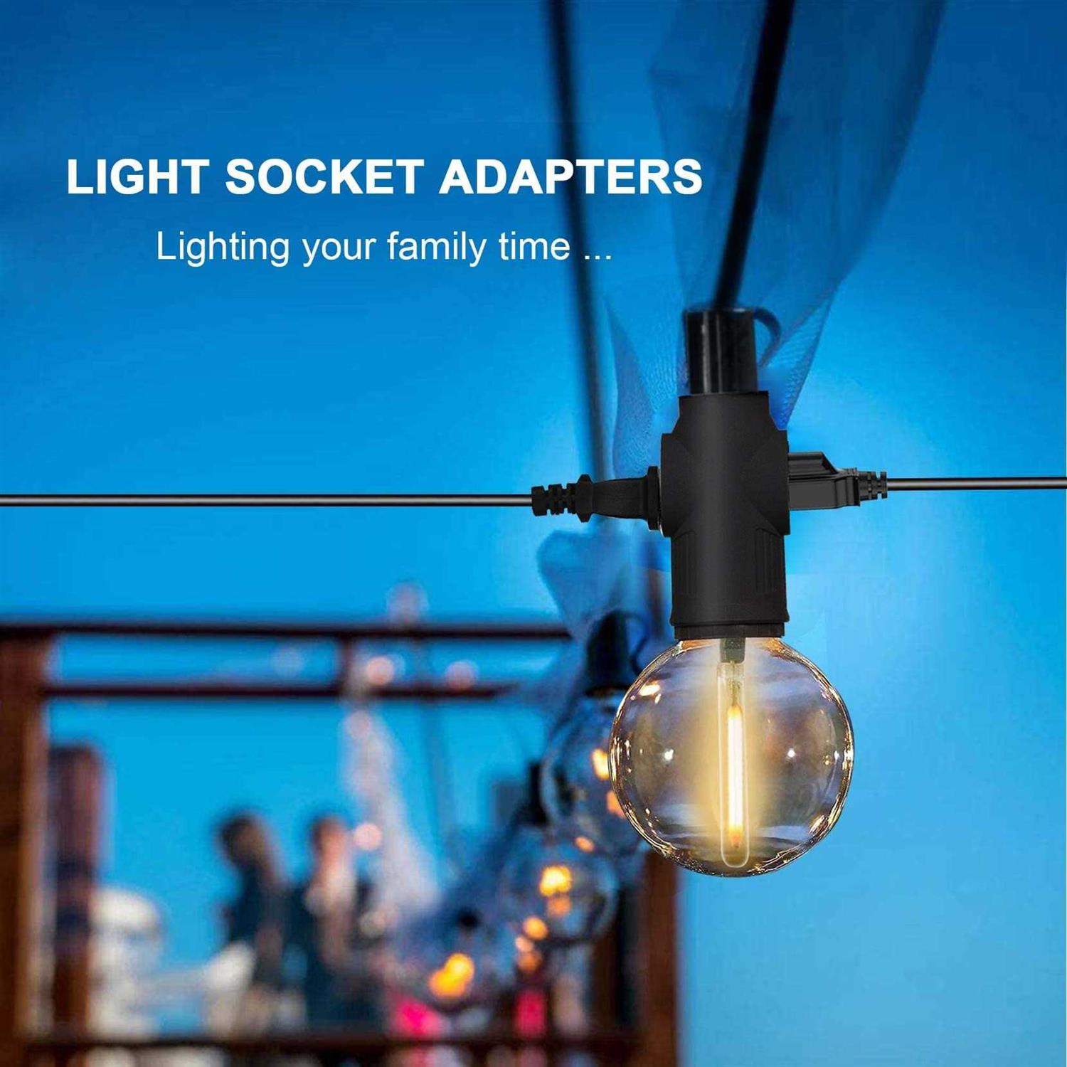 3 Prong Light Bulb Outlet Socket Plug Adapter Polarized Light Bulb Socket Converter - Image 4