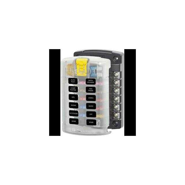 Blue Sea 5029 ST Blade Fuse Block w-Cover - Image 4
