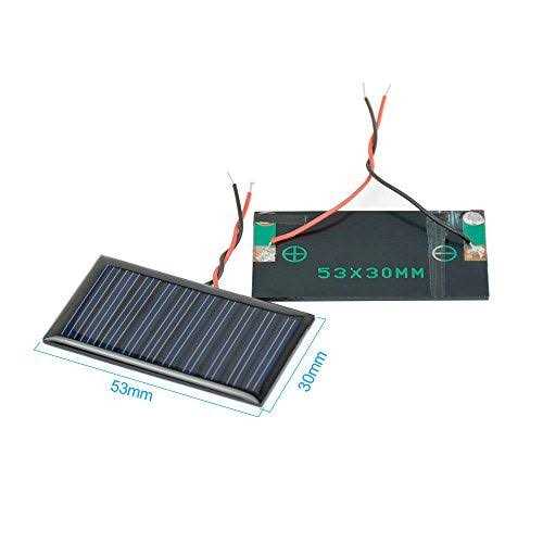 Aoshike 10pcs 5v 30ma Mini Solar Panels For Solar Power Mini Solar Cells DIY Electric Toy Materials Photovoltaic Cells 53x30mm - Image 4