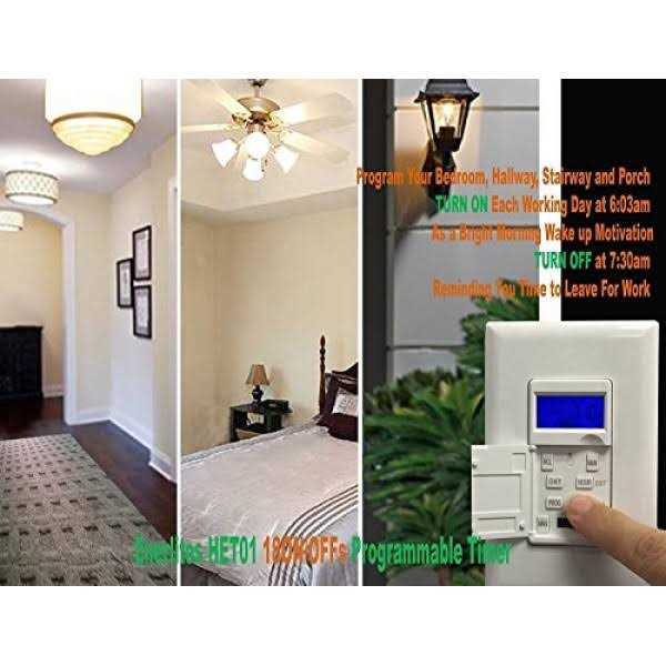 Enerlites 7-Day Digital In-Wall Programmable Timer Switch - Image 4