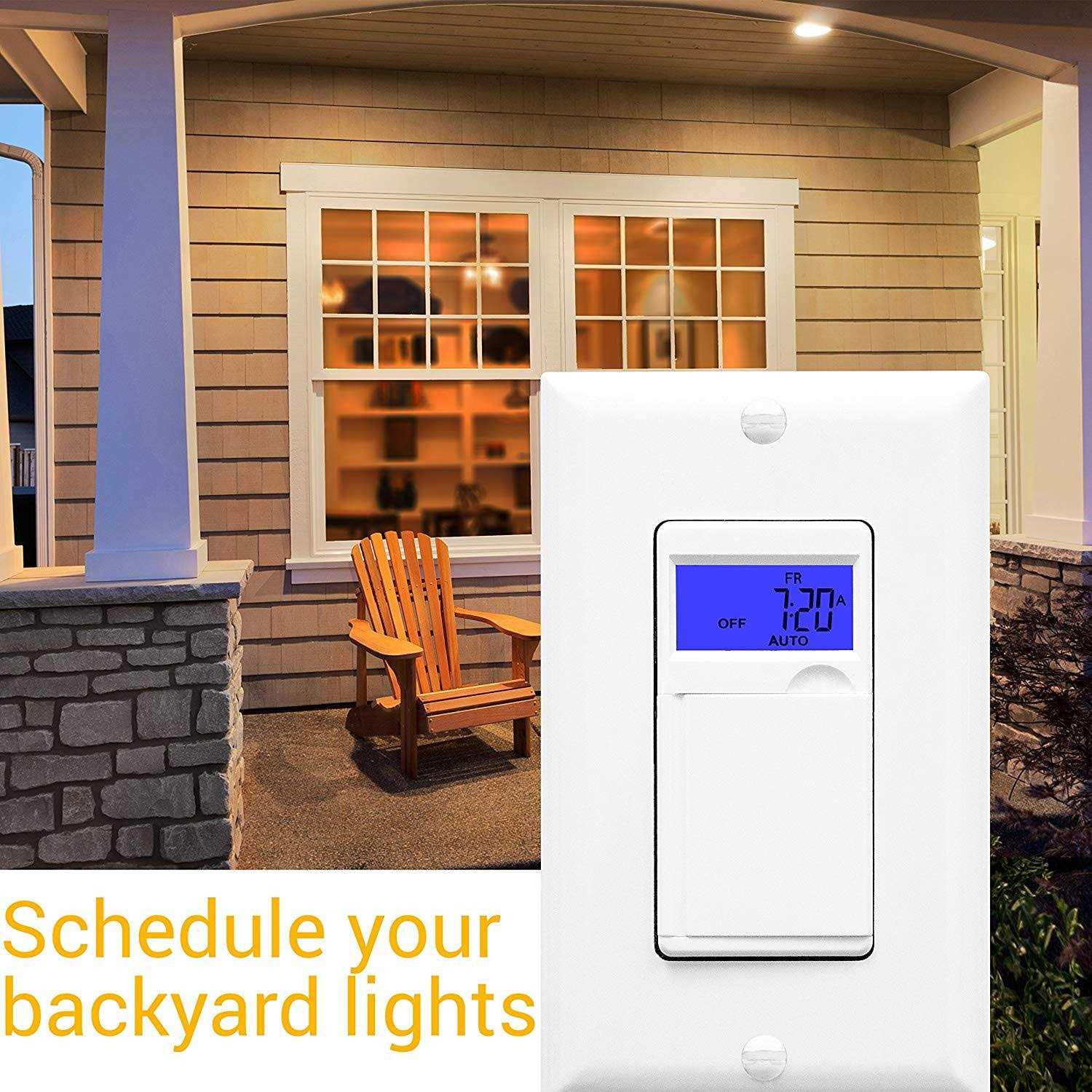 Enerlites 7-Day Digital In-Wall Programmable Timer Switch - Image 5