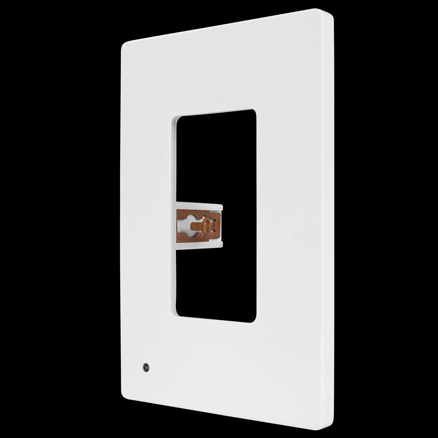 TOPGREENER 1-Gang Decorator/Rocker Outlet Plastic Screwless Midsize Wall Plate with Nightlight - Image 4