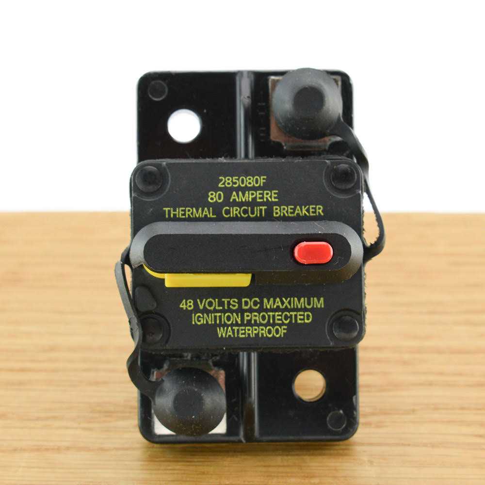 Blue Sea 7186 80 Amp Circuit Breaker Surface Mount 285 Series - Image 5