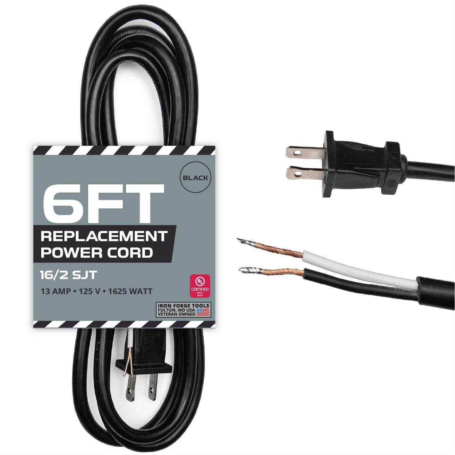 AWG Replacement Power Cord with Open End - Image 3