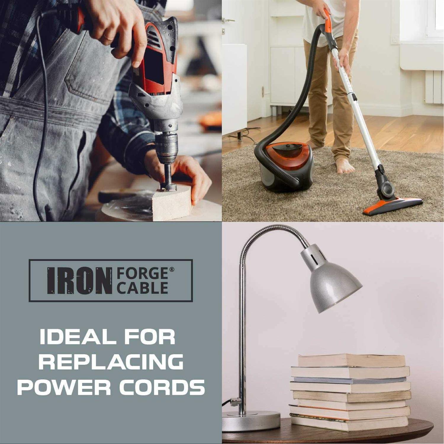 AWG Replacement Power Cord with Open End - Image 4