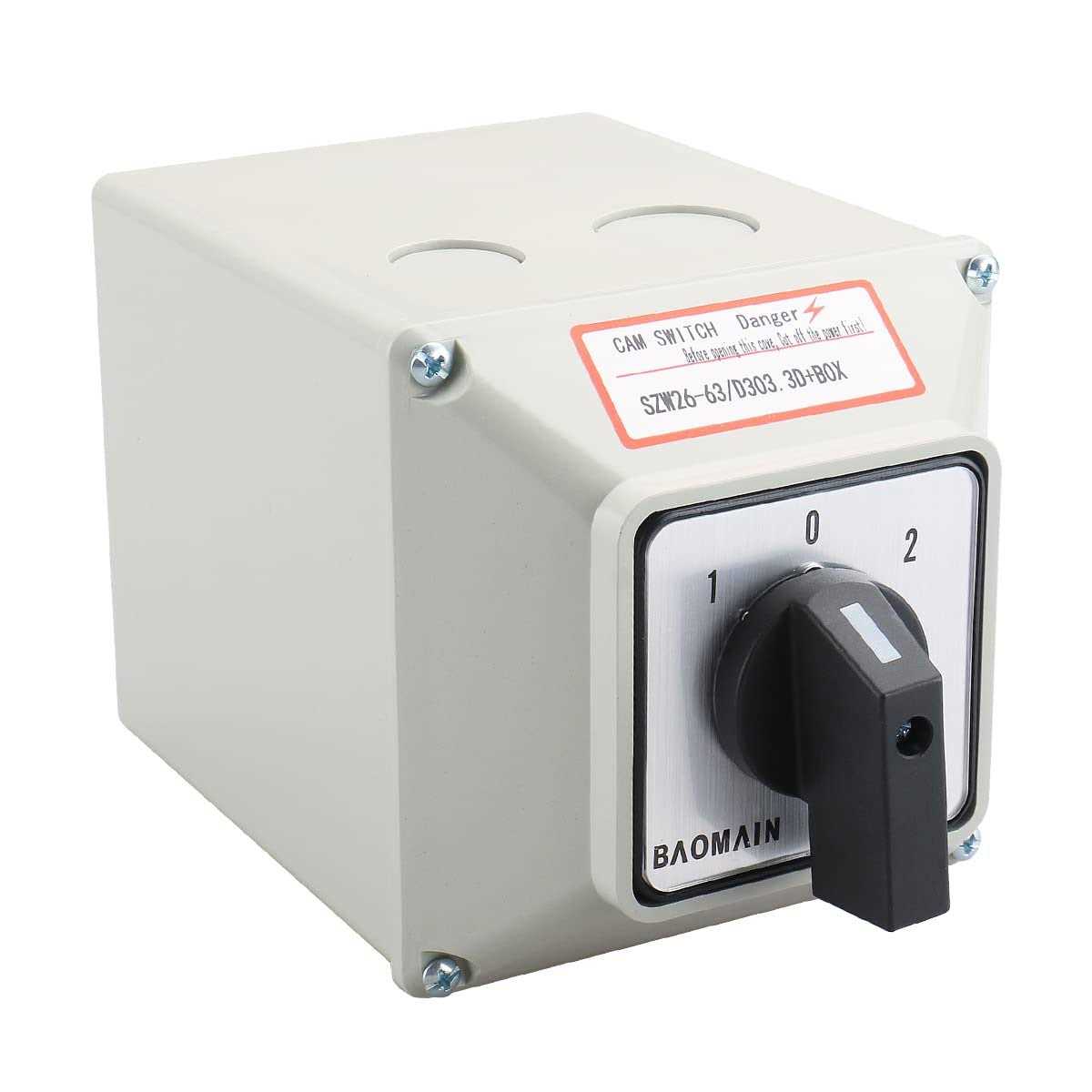 Baomain Universal Rotary Changeover Switch SZW26-63/D303.3 with Master Switch - Image 3