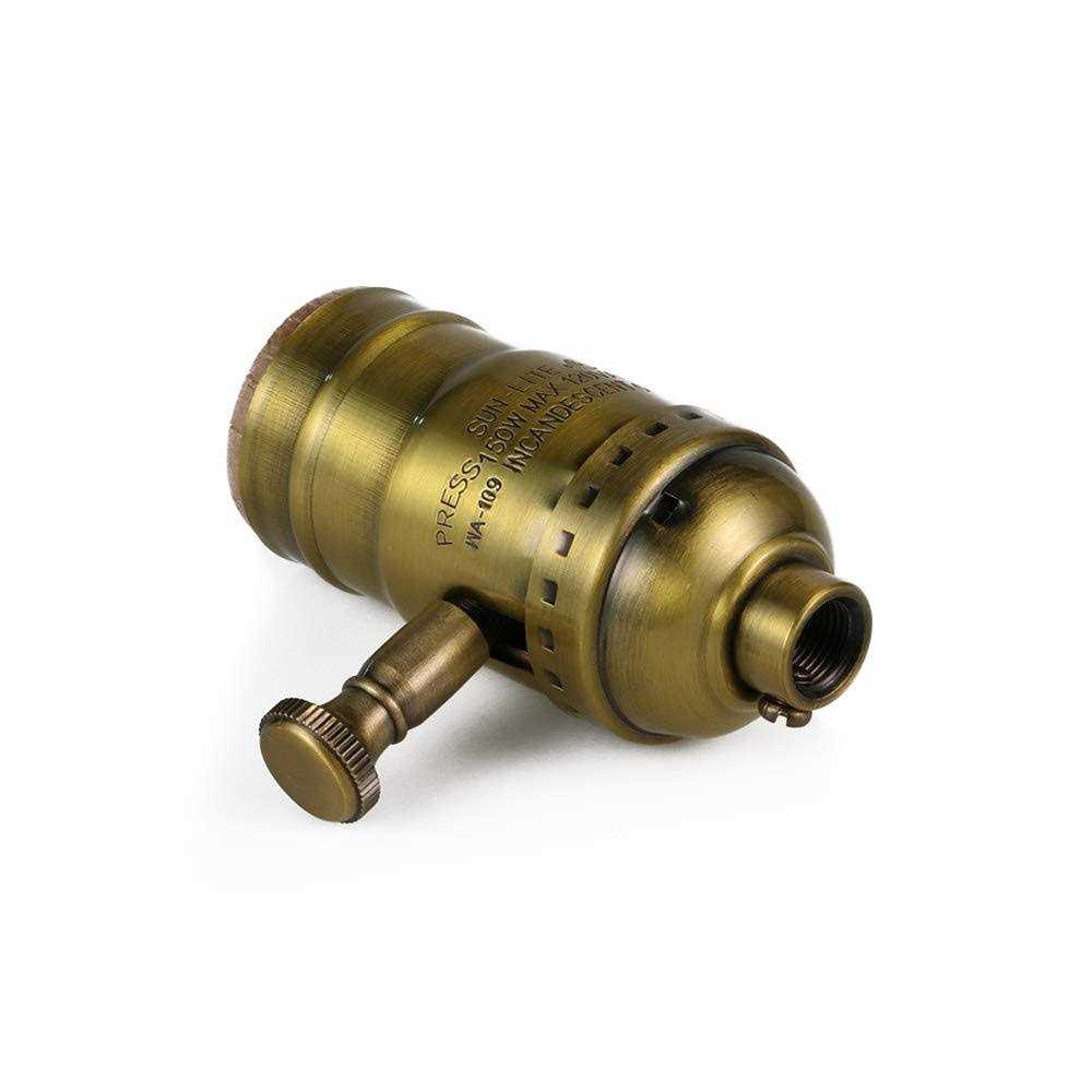 Antique Full Range Dimmer Socket Incandescent Lamp Holder Vintage Edison Pendant Light Socket E26 150 Watt 120 Volt - Image 4