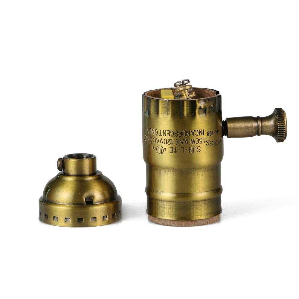 Antique Full Range Dimmer Socket Incandescent Lamp Holder Vintage Edison Pendant Light Socket E26 150 Watt 120 Volt - Image 5