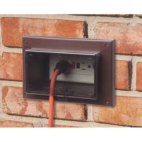 Arlington DHB1BRC-1 Low profile in Box Electrical Box with Adapter Sleeve for New Brick Construction - Image 3