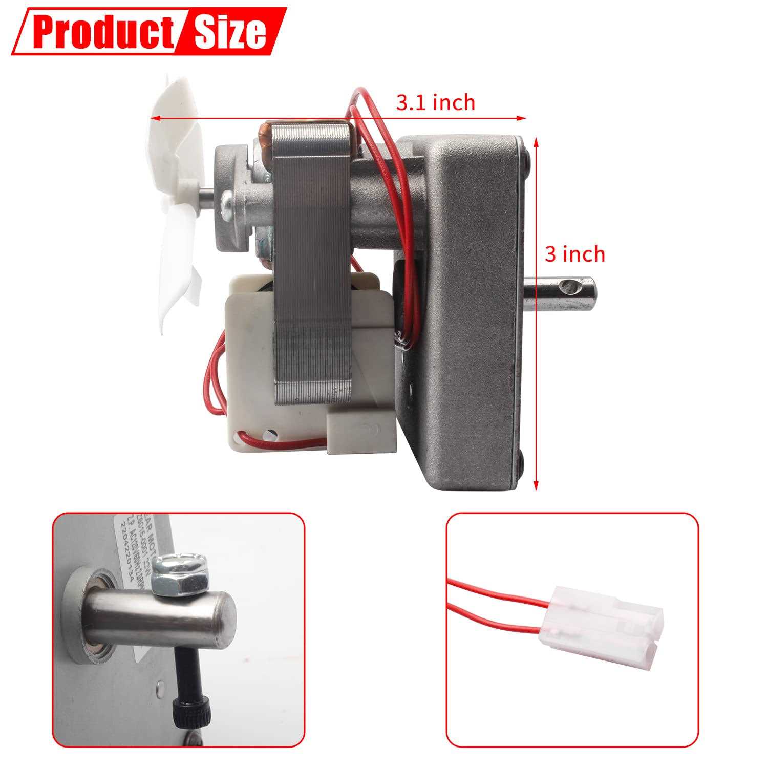 Upgraded 2.0RPM Auger Motor Replacement Parts for Traeger Pellet Grills & Pit Boss Pellet Grills & Camp Chef Smoker & Z Grills Pellet Smokers - Image 4