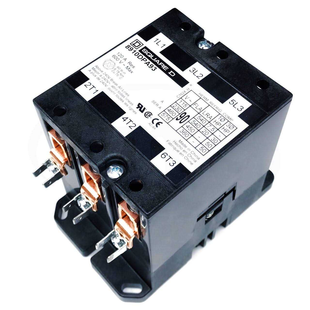 8910DPA93V02 Square D Definite Purpose Contactor - Image 3