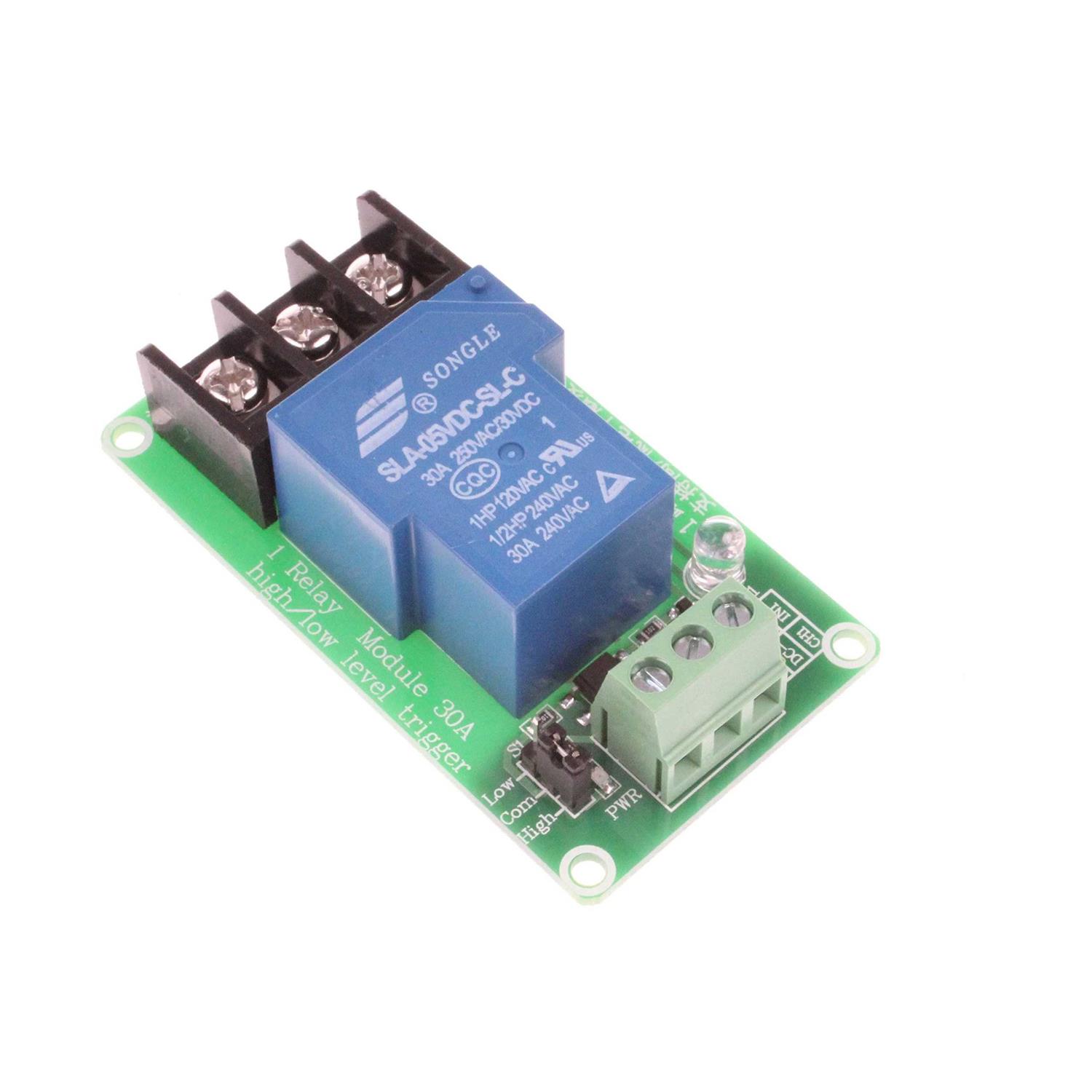 Noyito 30a Channel Relay Module High Low Level Trigger with Optocoupler Isolation Load Dc 30v Ac 250v 30a for Plc Automation Equipment Control