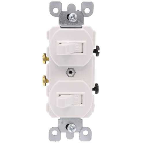 Leviton 5334-W Single-Pole Duplex Style Switch Combo - Image 5
