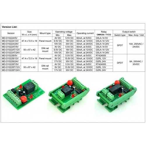 Electronics-Salon Panel Mount Momentary-Switch/Pulse-Signal Control Latching DPDT Relay Module,12V - Image 2