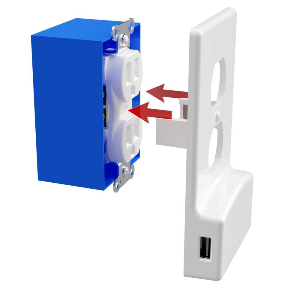 Westek Duplex USB Wallplate White Duplex USB Wallplate - Image 4