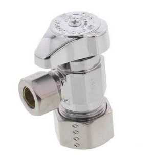 Brasscraft 1/2 in. Compression x 3/8 in. Compression Brass Angle Stop Valve - Image 4