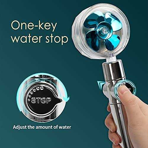 APETHS High Pressure Shower Heads Kit with 79 Inch Shower Hose/Shower Arm Holder/3 PP Cotton Filters/Silicone Body Scrubber Loofah - Image 4