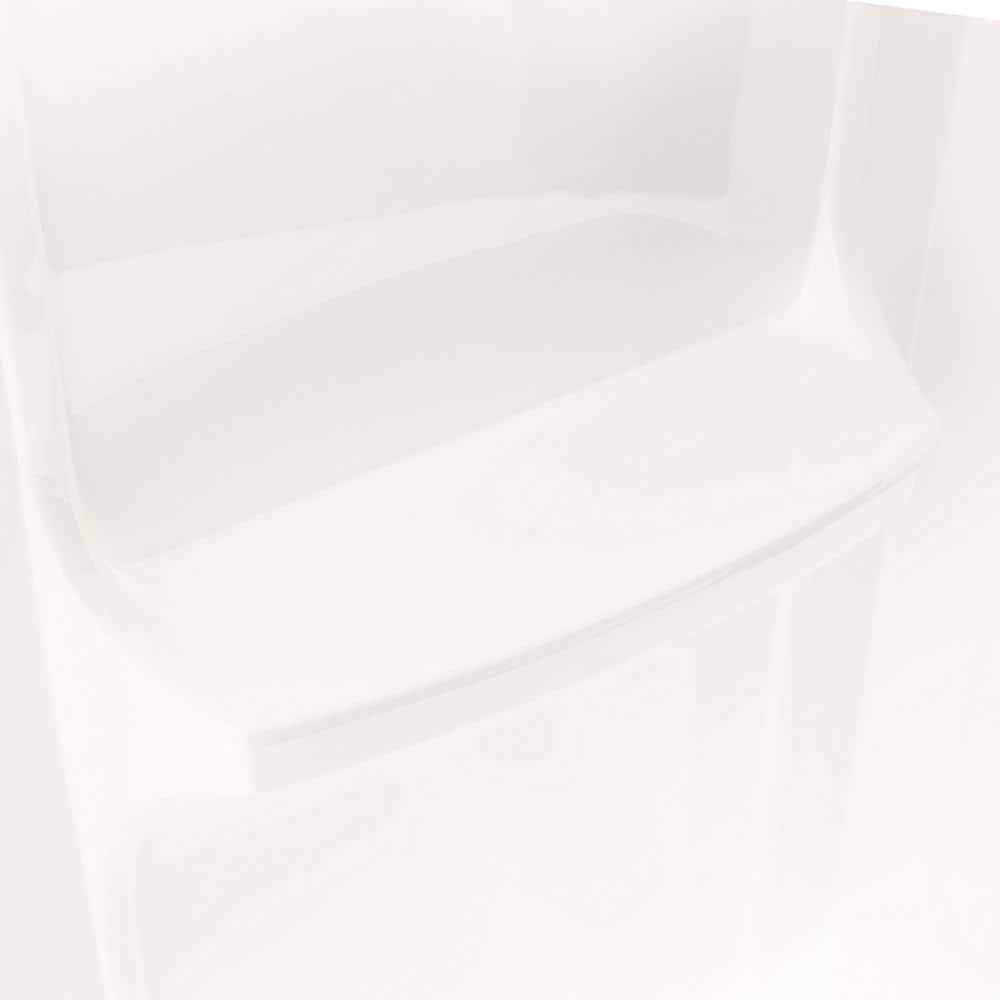 Mustee Durawall 42 in. x 72 in. x 58 in. Easy Up Adhesive Bath Tub Surround 56WHT - Image 3