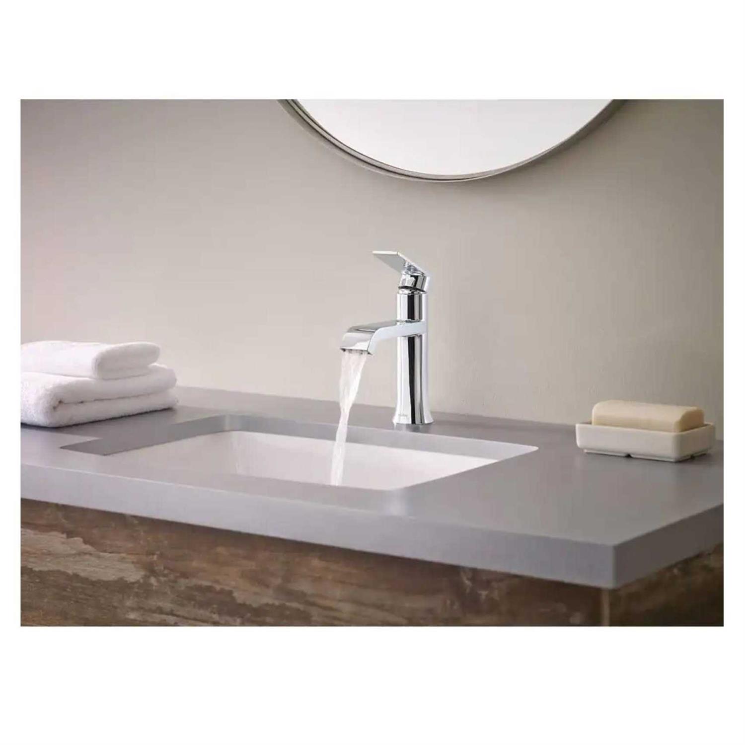 Moen Genta Single Hole Single-Handle Bathroom Faucet - Image 2